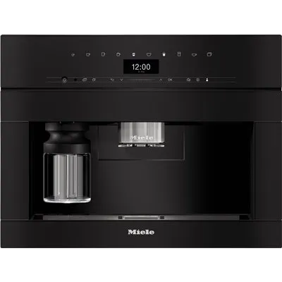 CVA 7440 Einbau-Kaffee-Vollautomat obsidianschwarz, Milchbehälter, Latte Macchiato/Cappuccino/Milchkaffee, 2,3 l