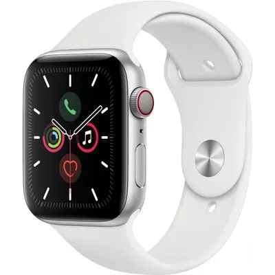Apple Watch Series 5 in Silber Weiß
