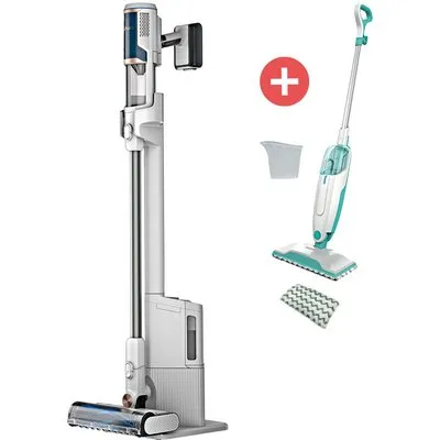 BU3521EU Akkusauger + Dein Geschenk:  S1000EU Dampfreiniger, Stielstaubsauger, 40 min Laufzeit, 0,42 l Staubvolumen