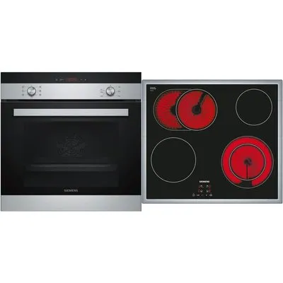 EQ112EA01Z Herdset bestehend aus HB113FBS1 + ET645HN17E edelstahl + edelstahl