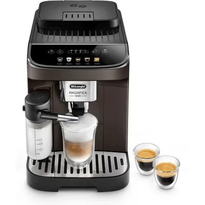 Magnifica Evo IFD ECAM 293.61.BW Kaffee-Vollautomat braun, Milchbehälter, Cappuccino, Stahl-Kegel-Mahlwerk, 15 bar, 1,8 l