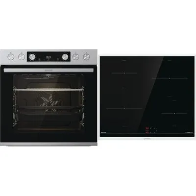 Duo Set SIX Herdset mit Induktionskochfeld bestehend aus BCSI6737E06X + ID64BX edelstahl + edelstahl