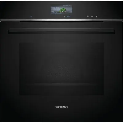 HR776G1B1 Einbaubackofen schwarz, 71 l, Pizza-Stufe, schnelles Vorheizen, WLAN, pyrolytische Selbstreinigung, 59,4 cm breit, A+