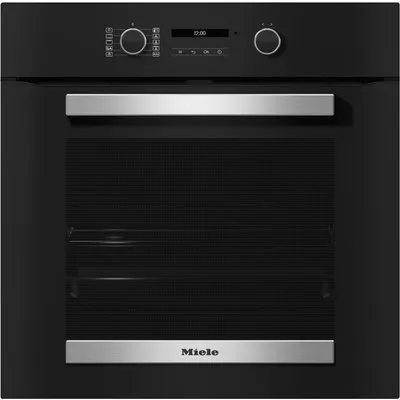 H 2467 BP Einbaubackofen obsidianschwarz/edelstahl-look, 76 l, schnelles Vorheizen, pyrolytische Selbstreinigung, 59,5 cm breit, A+