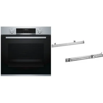 HBA517GS2 Einbaubackofen bestehend aus HBA537BS0 + HEZ538000 edelstahl