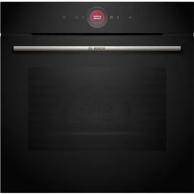 HBG7221B1 Einbaubackofen schwarz, 71 l, Pizza-Stufe, schnelles Vorheizen, WLAN, 59,4 cm breit, A+, Serie 8