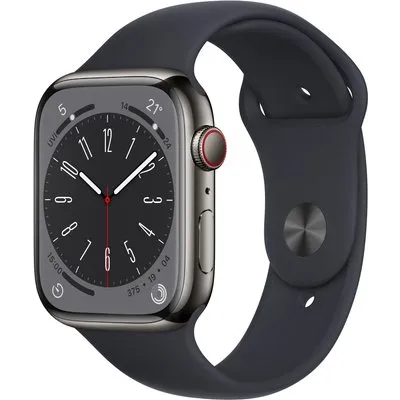 Apple Watch Series 8 in Edelstahl Graphit