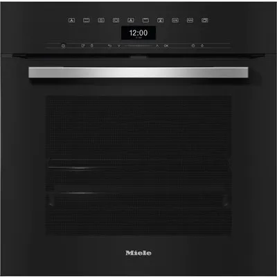 DGC 7351 Elektro-Backofen mit Dampfgarer obsidianschwarz, 76 l, schnelles Vorheizen, Rückwand katalytisch beschichtet, 59,5 cm breit, A+