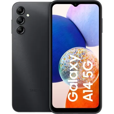 Galaxy A14 5G (64GB) Smartphone schwarz, 50 MP Kamera, 6,6 Zoll Display, Android