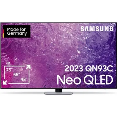GQ55QN93CAT 138 cm (55") Neo QLED-TV eclipsesilber, 4K Ultra HD, Smart-TV, 100 Hz, Sprachsteuerung