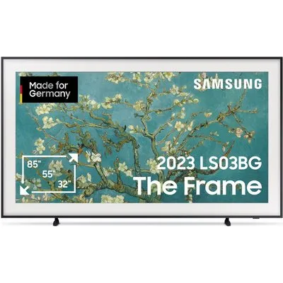 GQ75LS03BGU The Frame (2023) 189 cm (75") QLED-TV schwarz, 4K Ultra HD, Smart-TV, 100 Hz, DVB-T2/DVB-C/DVB-S2, Lifestyle The Frame, Sprachsteuerung