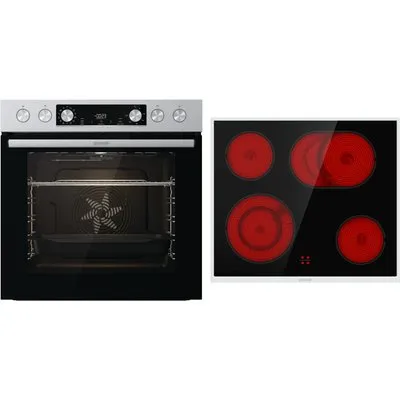Power Set 2 Herdset bestehend aus BC6737E02X + ECD643BX edelstahl/cleansteel + edelstahl