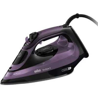 SI 9661 VI TexStyle 9 Dampfbügeleisen violett, 3100 W, 250 g/min Dampfstoß, 60 g/min Dampfproduktion, Eloxal 3D-Bügelsohle, 330 ml Wassertank
