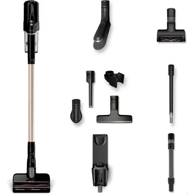 Duoflex HX1 Total Care Akku-Staubsauger obsidianschwarz, Stielstaubsauger, 55 min Laufzeit, 0,3 l Staubvolumen, Elektro-Bodenbürste