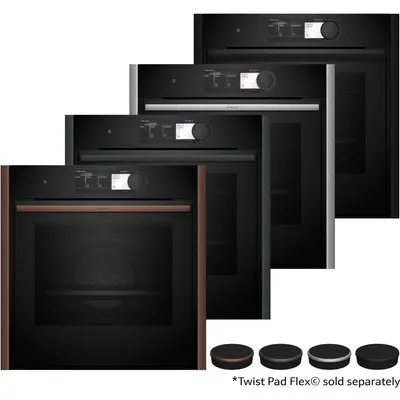 B69CY7MY0 Einbaubackofen flex design, 71 l, Pizza-Stufe, schnelles Vorheizen, Heißluftgrill, Hefeteig-Gärstufe, Brotback-Stufe, WLAN