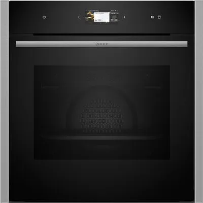 B24FS33N0 Elektro-Backofen mit Dampfgarer edelstahl, 71 l, Pizza-Stufe, schnelles Vorheizen, Hefeteig-Gärstufe, Brotback-Stufe