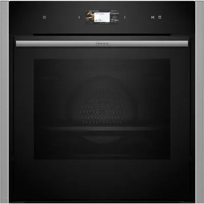 B64FS31N0 Elektro-Backofen mit Dampfgarer edelstahl, 71 l, Pizza-Stufe, schnelles Vorheizen, Hefeteig-Gärstufe, Brotback-Stufe, WLAN, 59,6 cm breit