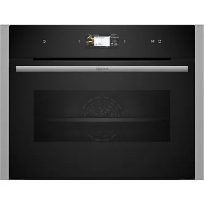 C24FS31N0 Elektro-Backofen mit Dampfgarer edelstahl, 47 l, Pizza-Stufe, schnelles Vorheizen, Heißluftgrill, Brotback-Stufe, WLAN, 59,6 cm breit, A+