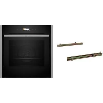 BMK5470CR Einbaubackofen bestehend aus B54CR71N0 + Z1608CX0 Clip-Vollauszug edelstahl/schwarz, WLAN