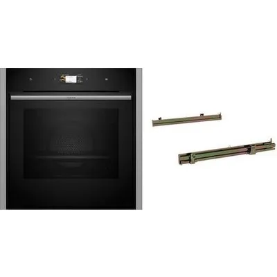 BMK6470CS Einbaubackofen bestehend aus B64CS71N0 + Z1608CX0 edelstahl, Pizza-Stufe, schnelles Vorheizen, Hefeteig-Gärstufe, Brotback-Stufe