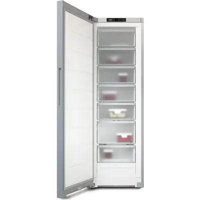 FNS 4382 D Gefrierschrank edelstahl-Look