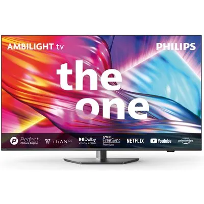 55PUS8909/12 The One 139 cm (55") LCD-TV mit LED-Technik anthrazit, 4K Ultra HD, Smart-TV, 120 Hz, DVB-T2/DVB-C/DVB-S2, Sprachsteuerung
