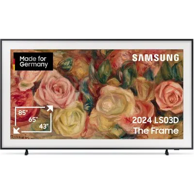 GQ50LS03DAU The Frame (2024) 125 cm (50") QLED-TV schwarz, 4K Ultra HD, Smart-TV, DVB-T2/DVB-C/DVB-S2, Lifestyle, Sprachsteuerung