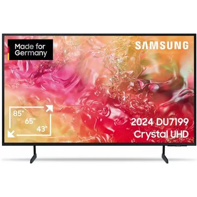 GU43DU7199U 108 cm (43") LCD-TV mit LED-Technik schwarz, 4K Ultra HD, Smart-TV, DVB-T2/DVB-C/DVB-S2, Crystal UHD, Sprachsteuerung