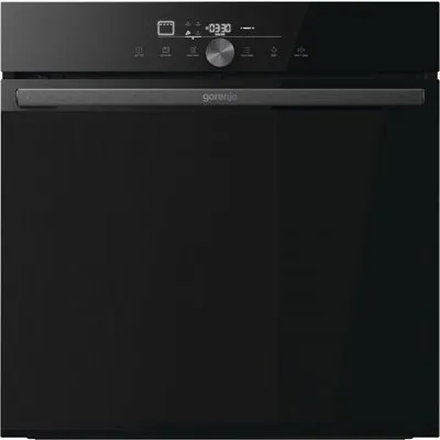 GO66E Pizza350C Einbaubackofen tiefschwarz, 77 l, Pizza-Stufe, schnelles Vorheizen, Heißluftgrill, Hefeteig-Gärstufe, WLAN