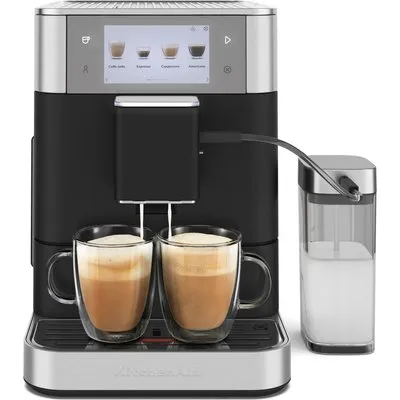 5KES8558EBK Kaffee-Vollautomat gusseisen schwarz, Milchbehälter, 15 bar, 2,2 l