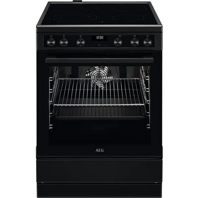 CCB6446BBB Elektroherd mit Kochfeld mattschwarz, 73 l, Pizza-Stufe, 59,6 cm breit, A