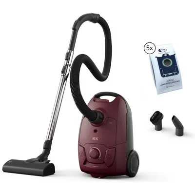 AB51C1DR5B Bodenstaubsauger dark red, 209 W, mit Beutel, 3 l Staubvolumen, 8,5 m Reichweite
