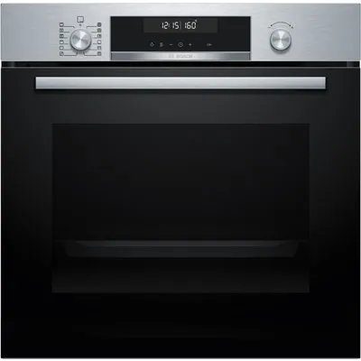 HBG578BS3 Einbaubackofen edelstahl, 71 l, Pizza-Stufe, schnelles Vorheizen, pyrolytische Selbstreinigung, 59,4 cm breit, A+, Serie 6