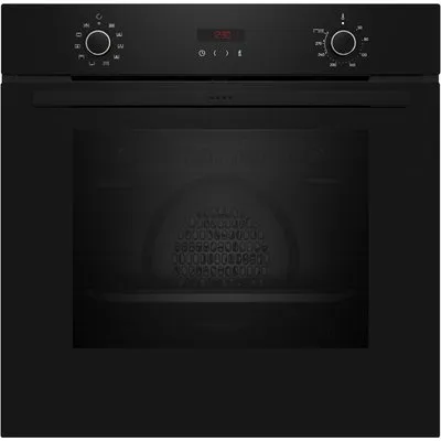 B2CCG6AK3 Einbaubackofen schwarz, 71 l, Pizza-Stufe, schnelles Vorheizen, pyrolytische Selbstreinigung, 59,4 cm breit, A+