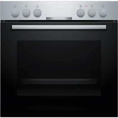 HEA510BS3 Einbau Elektro-Herd edelstahl, 71 l, schnelles Vorheizen, 59,4 cm breit, A, Serie 2