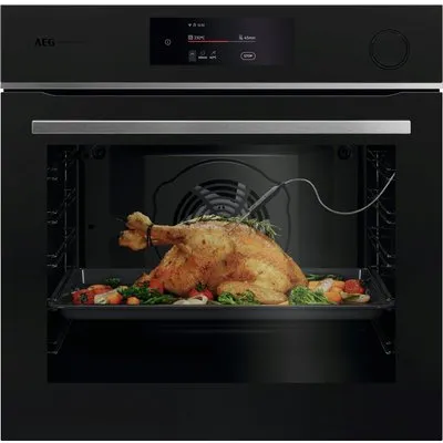 TR7PB73FST Backofen mit Dampfunterstützung matt schwarz, 72 l, Dörren, schnelles Vorheizen, Heißluftgrill, Hefeteig-Gärstufe, Brotback-Stufe, WLAN