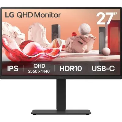 27BA75QB-B 68 cm (27") Monitor schwarz, Widescreen QHD (2560x1440), 1 ms Reaktionszeit