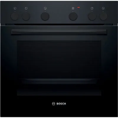 HEF010BA1 Einbau Elektro-Herd schwarz, 66 l, schnelles Vorheizen, 59,4 cm breit, A, Serie 2