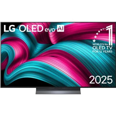 OLED55C58LA 139 cm (55") OLED evo AI TV, 4K Ultra HD, Smart-TV, HDR-Wiedergabe, 120 Hz, DVB-T2/DVB-C/DVB-S2, Sprachsteuerung