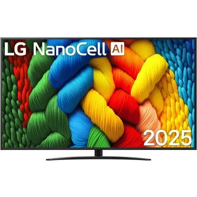 75NANO81A6A 189 cm (75") NanoCell TV, 4K Ultra HD, LCD, Smart-TV, HDR-Wiedergabe, DVB-T2/DVB-C/DVB-S2, Sprachsteuerung