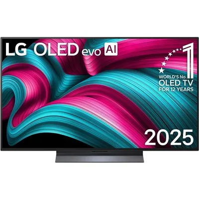 OLED48C58LA 121 cm (48") OLED evo AI TV, 4K Ultra HD, Smart-TV, HDR-Wiedergabe, 120 Hz, DVB-T2/DVB-C/DVB-S2, Sprachsteuerung