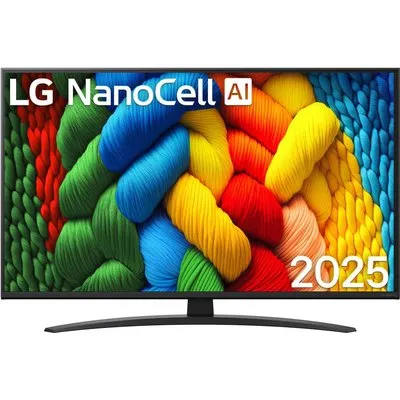 43NANO81A6A 106 cm (43") NanoCell TV, 4K Ultra HD, LCD, Smart-TV, DVB-T2/DVB-C/DVB-S2, Sprachsteuerung