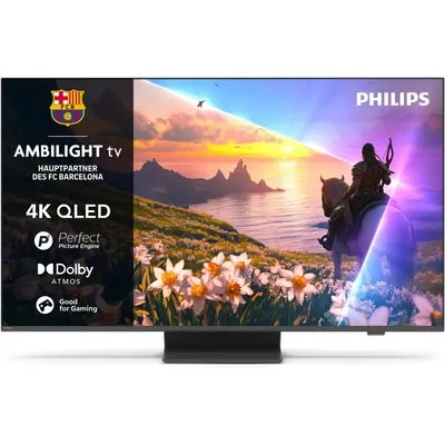 43PUS8600/12 108 cm (43") QLED Ambilight TV grau, 4K Ultra HD, Smart-TV, DVB-T2/DVB-C/DVB-S2, Sprachsteuerung