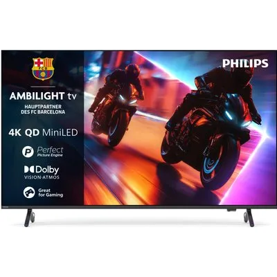 55MLED910/12 139 cm (55") QD MiniLED Ambilight TV schwarz, 4K Ultra HD, Smart-TV, 120 Hz, DVB-T2/DVB-C/DVB-S2, Sprachsteuerung