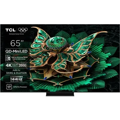65C79K 164 cm (65") QD-Mini LED-TV brushed metal, 4K Ultra HD, Smart-TV, 120 Hz, DVB-T2/DVB-C/DVB-S2, Sprachsteuerung