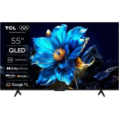 55P79K 139 cm (55") QLED-TV brushed metal, 4K Ultra HD, Smart-TV, DVB-T2/DVB-C/DVB-S2, Sprachsteuerung