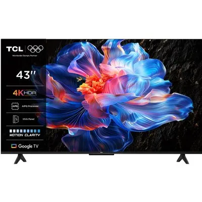 43P69K 108 cm (43") LCD-TV mit LED-Technik brushed metal, 4K Ultra HD, Smart-TV, DVB-T2/DVB-C/DVB-S2, Sprachsteuerung