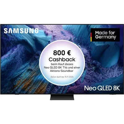 GQ98QN990FT 247 cm (98") Neo QLED Vision AI Smart TV graphitschwarz, 8K Ultra HD, 100 Hz, Sprachsteuerung