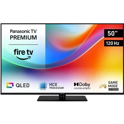 TV-50W85BEZ 126 cm (50") QLED-TV schwarz, 4K Ultra HD, Smart-TV, 120 Hz, DVB-T2/DVB-C/DVB-S2, Sprachsteuerung