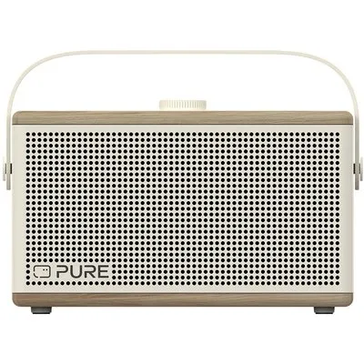 Classic Aura Bluetooth-Lautsprecher Baumwoll-Weiß/Eiche